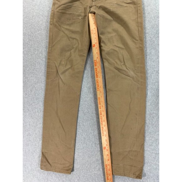 Naked & Selvedge Weird Guy Selvedge 5‎ Pocket Jeans (Men's 30x33) Beige - Picture 10 of 16